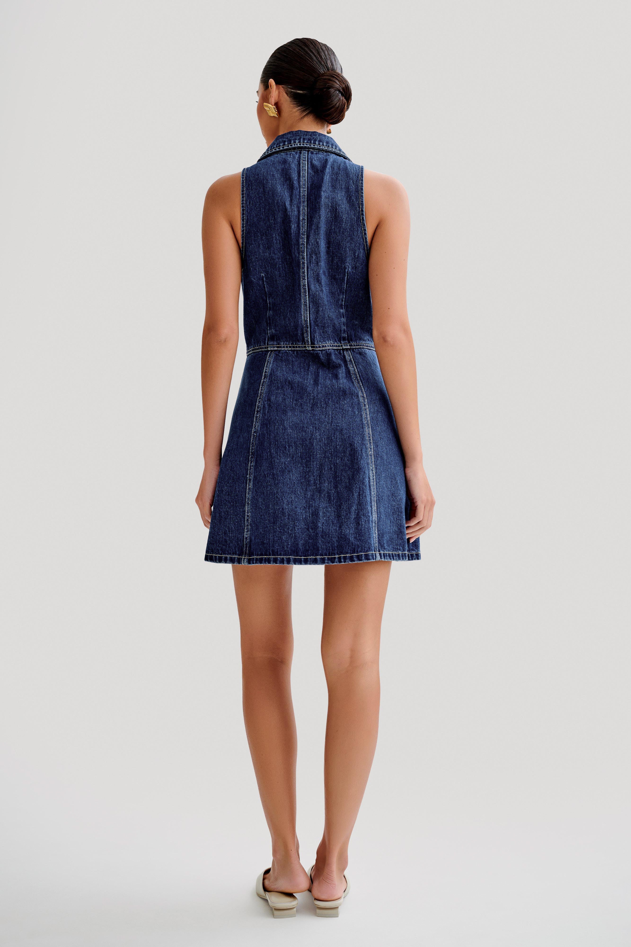 Meshki denim dress best sale