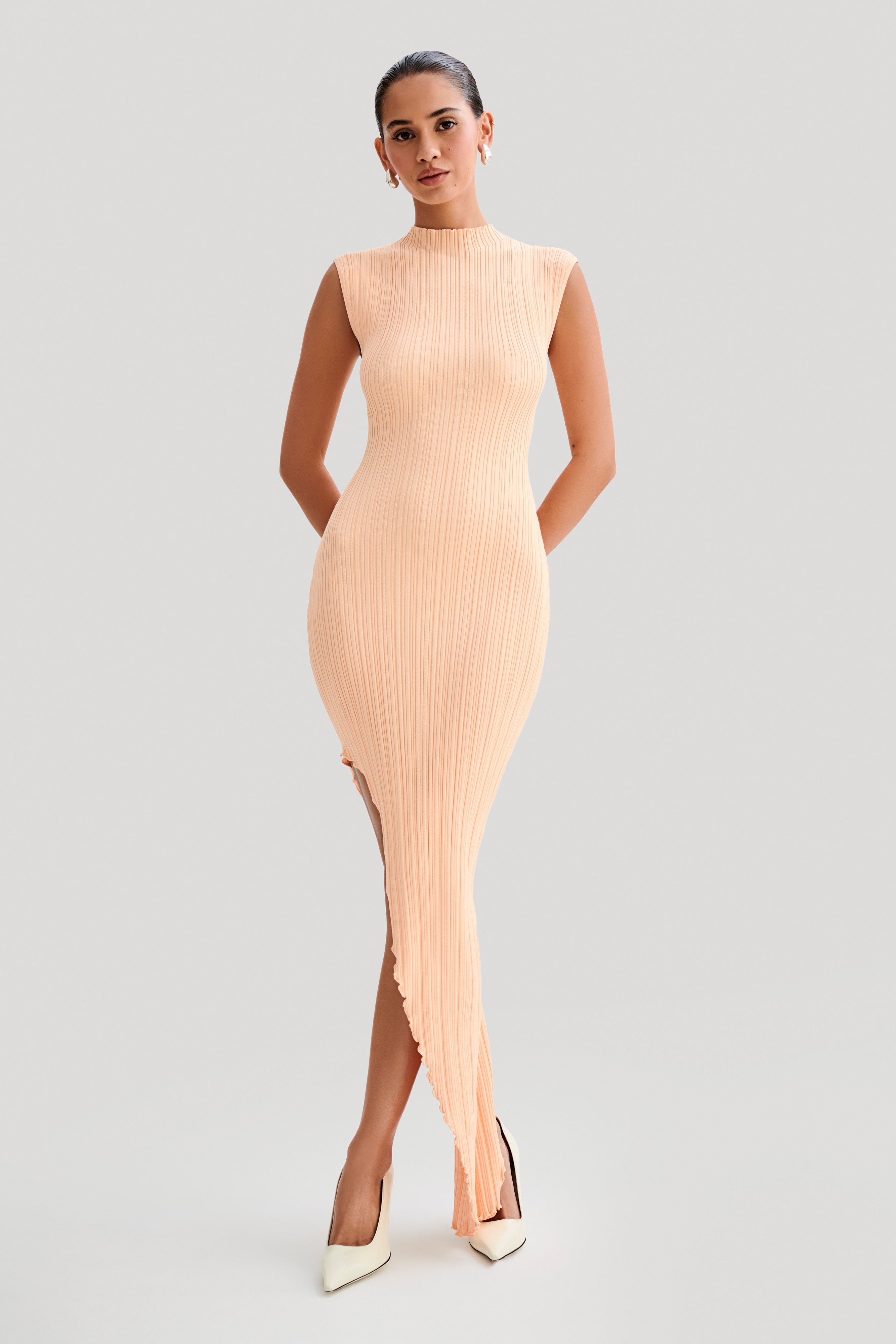 Light peach maxi dress clearance