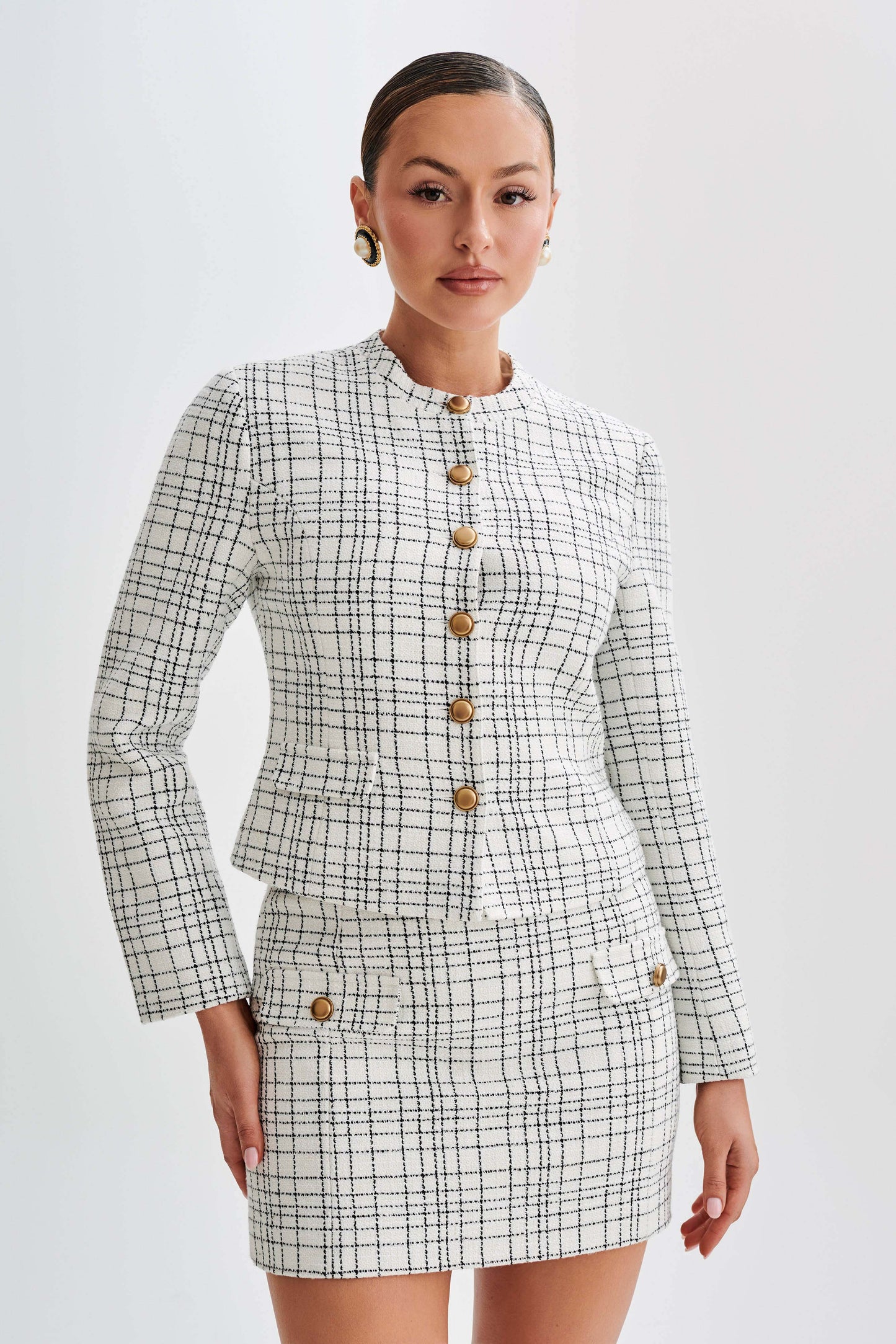 Priscilla Tweed Jacket - White