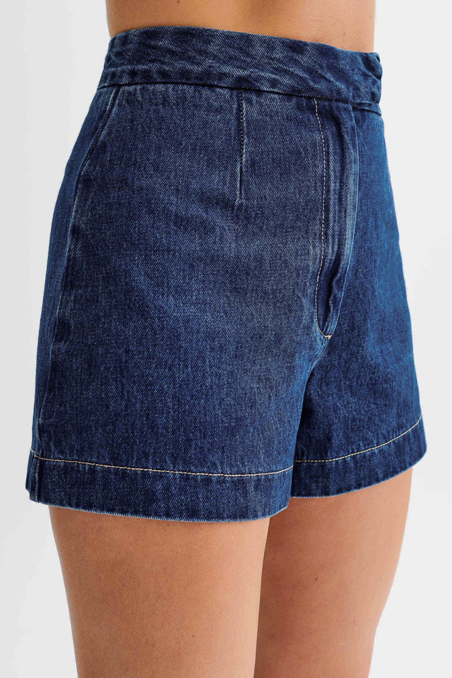 Abel Denim Shorts - Dark Blue