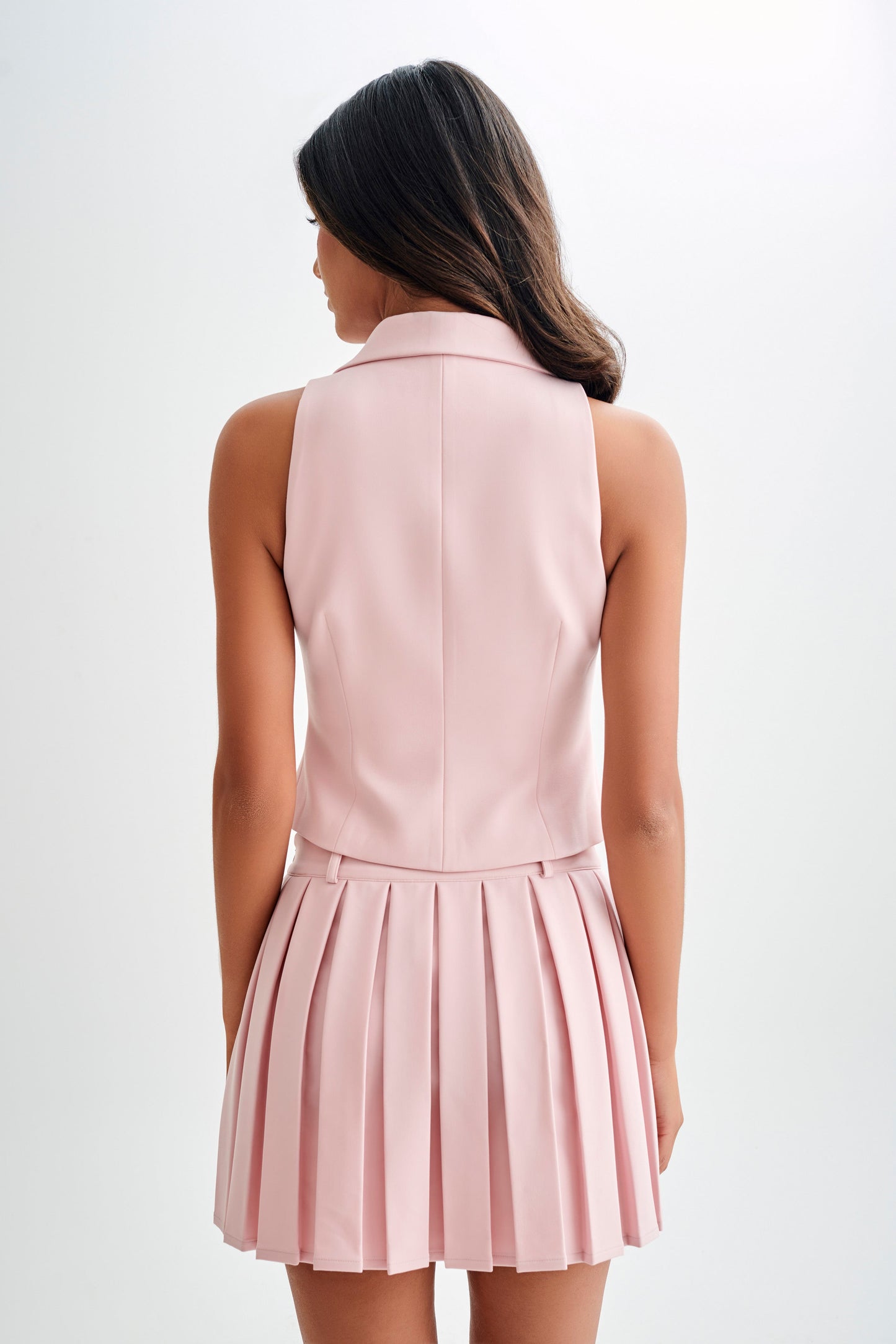 Mura Suiting Vest - Baby Pink