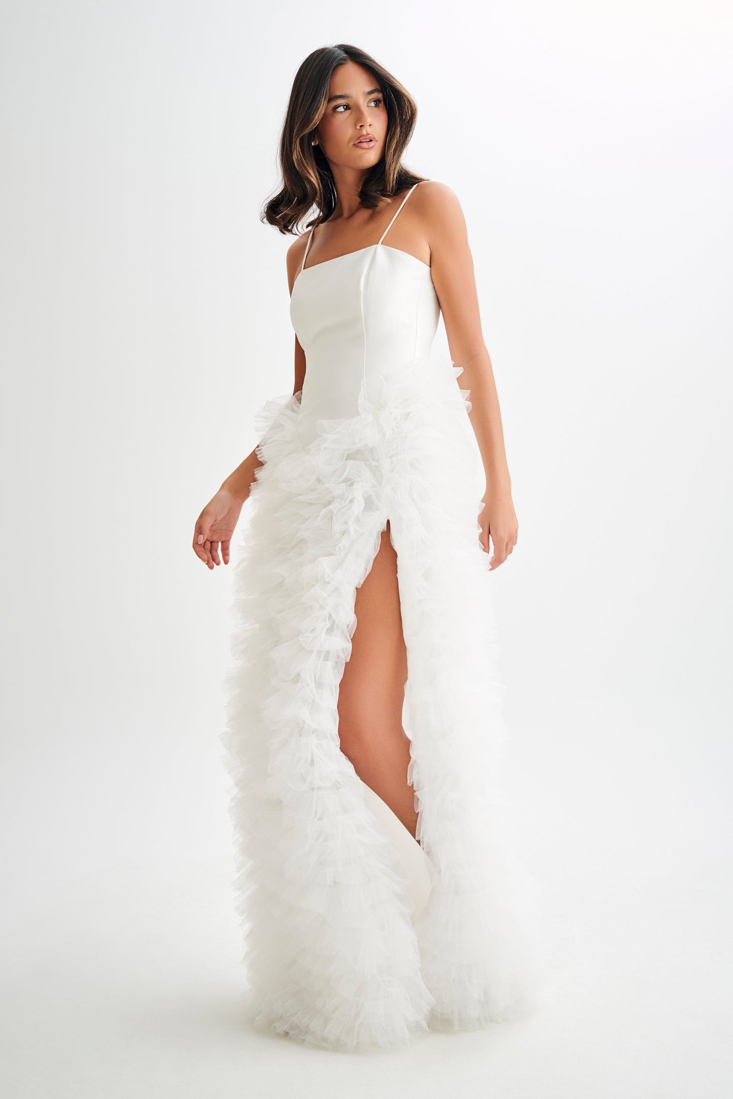 Magnolia Tiered Ruffle Maxi Dress - Ivory