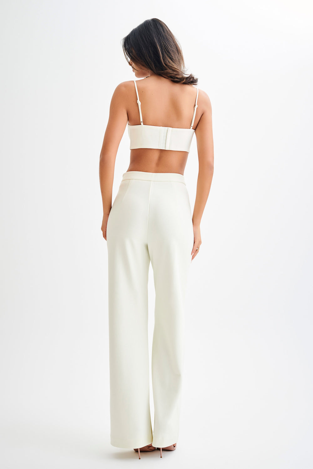 Perry Suiting Crop Top - Ivory