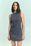 Angela Suiting Mini Dress - Wood