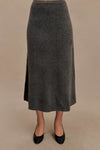 Vivica Knit Maxi Skirt - Charcoal Marle