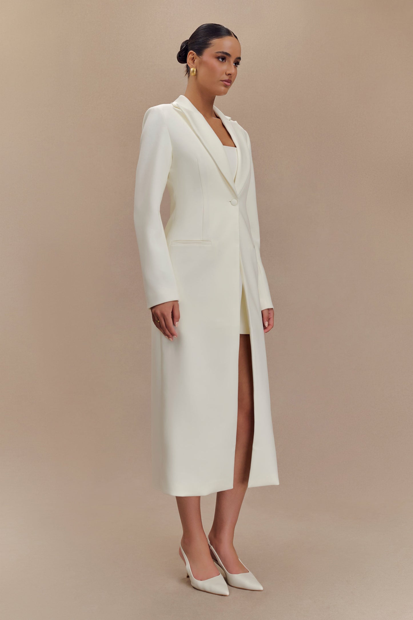 Caviar Suiting Coat - Ivory