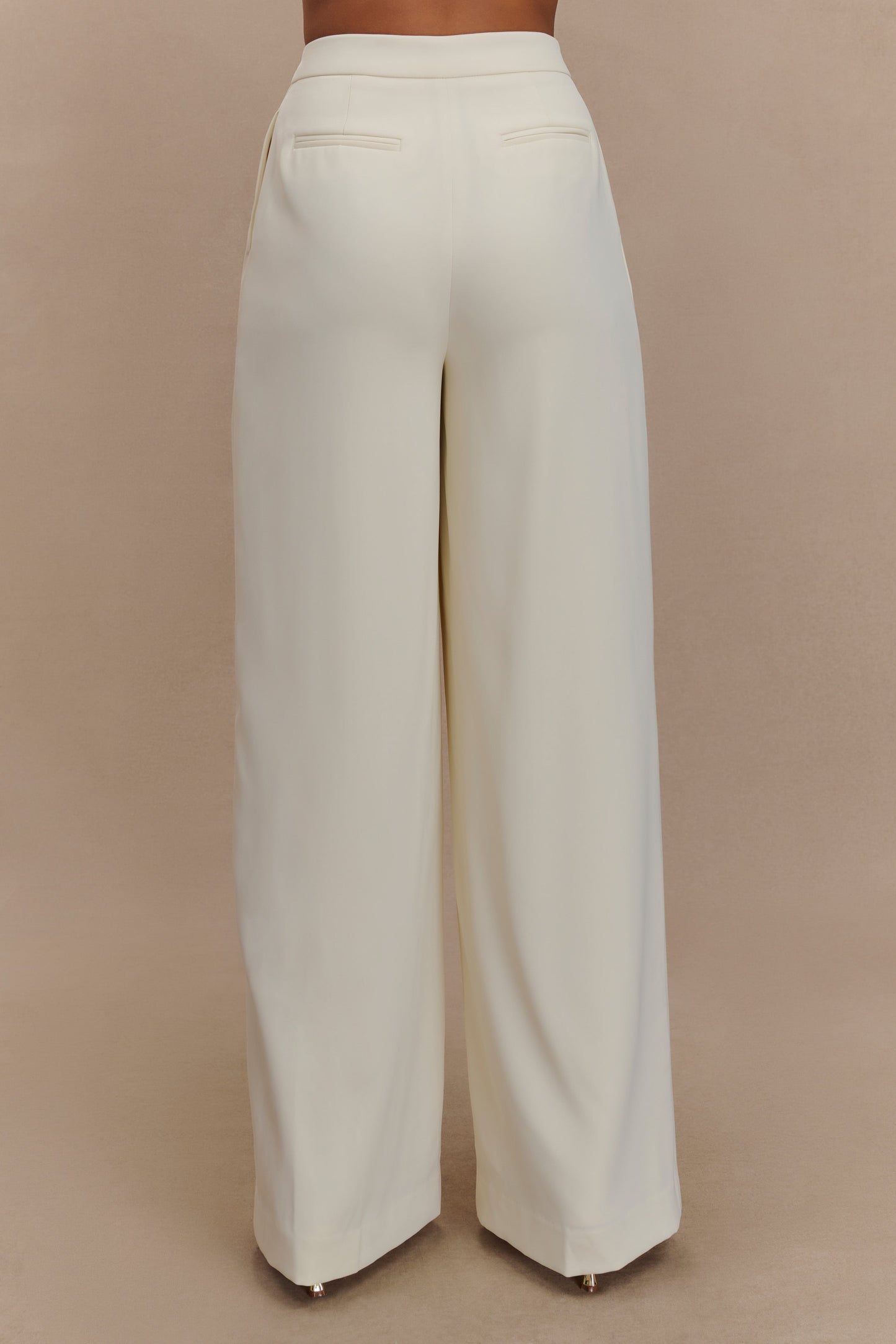 Faith Suiting Wide Leg Pant - Ivory