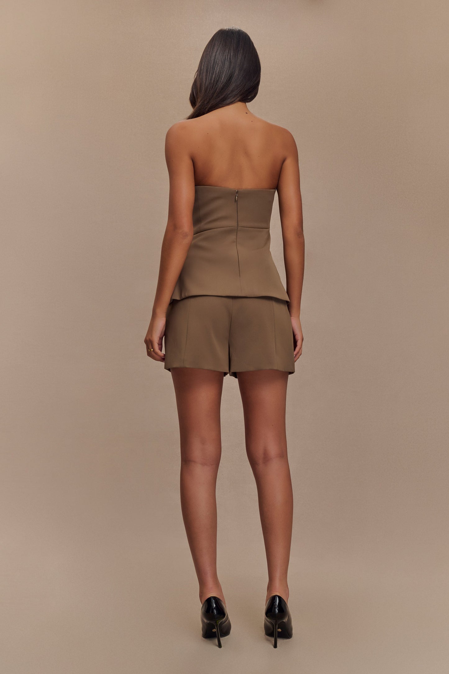 Korrie Suiting Short - Cacao Brown