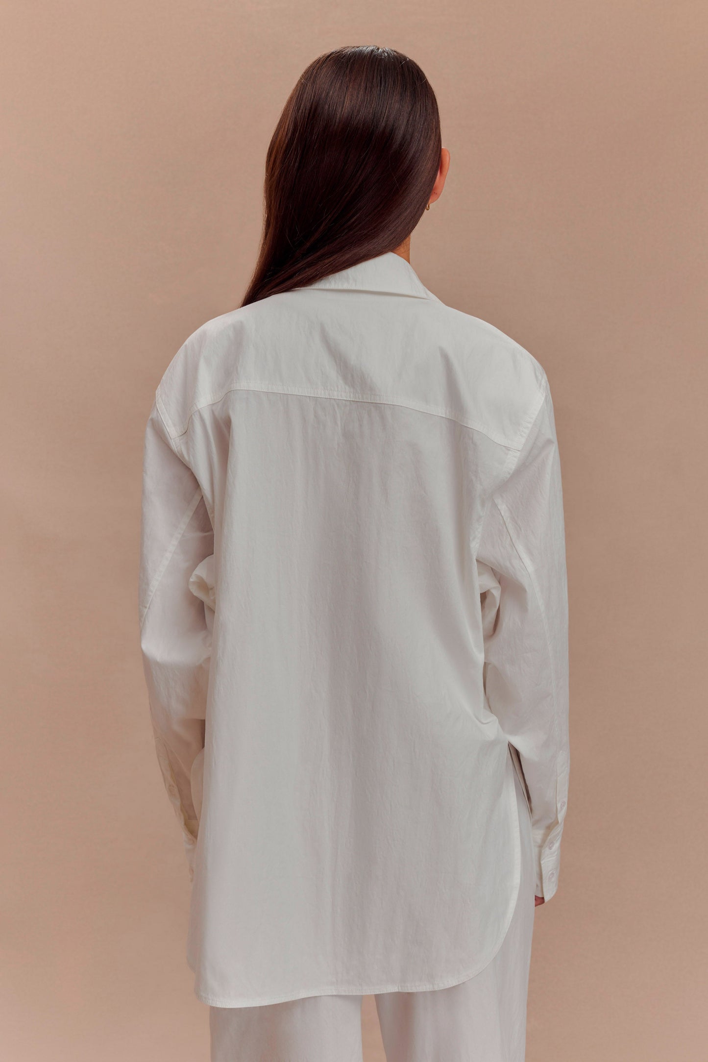 Campbell Cotton Oversized Shirt - White