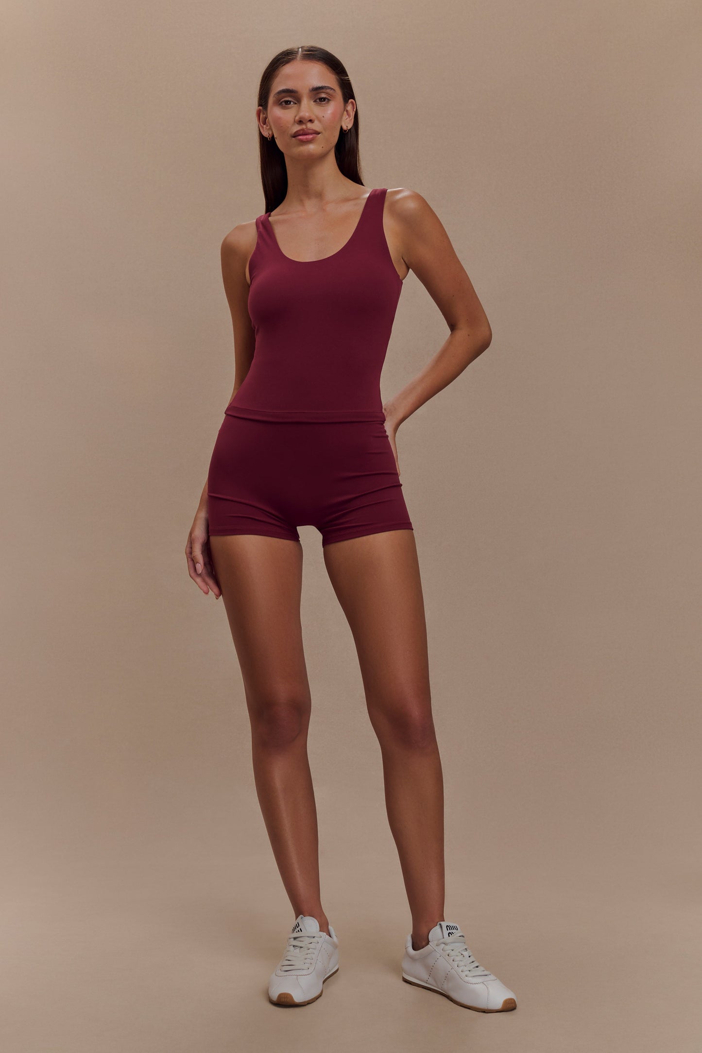 Alexandra Yoga Top - Burgundy