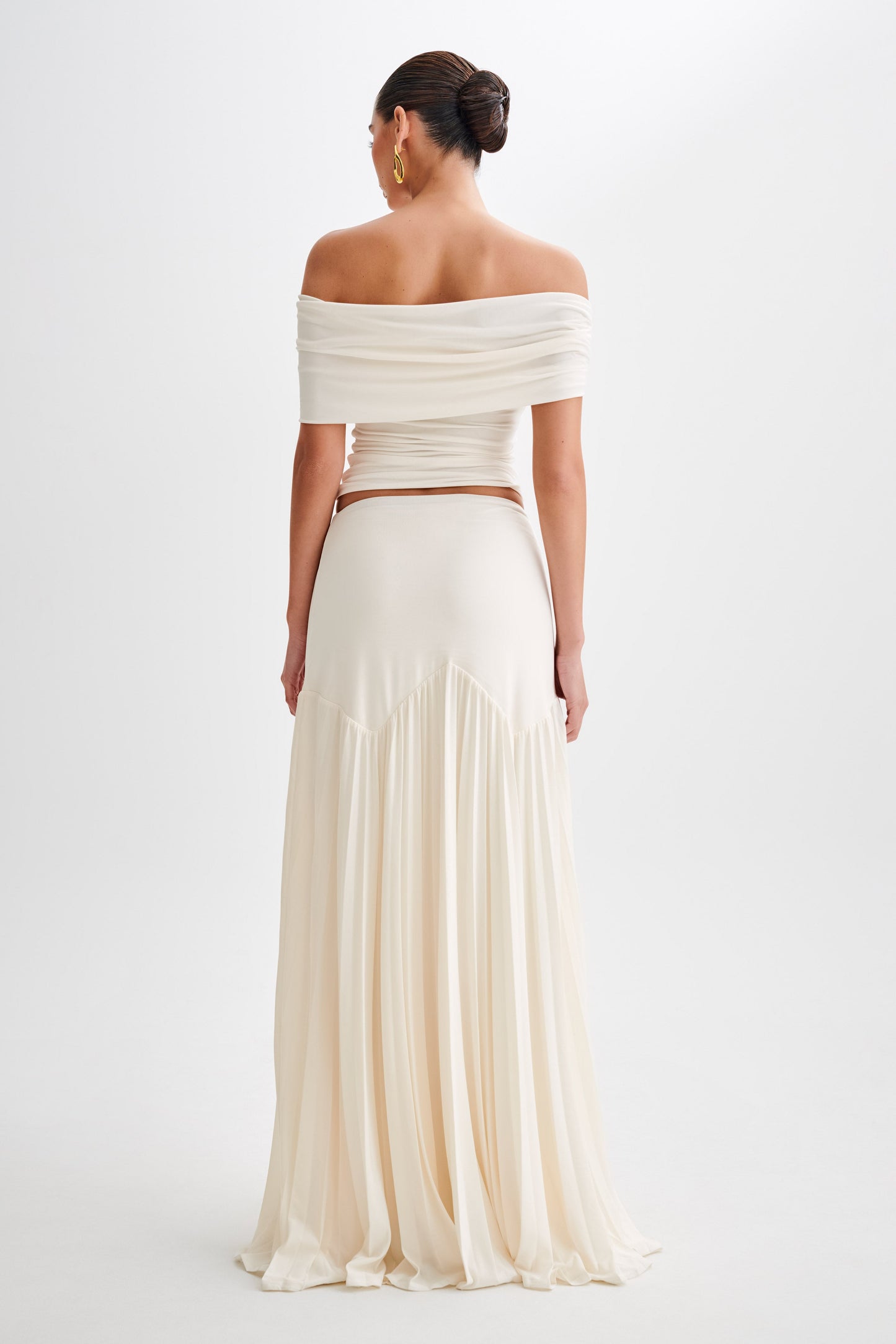 Odette Slinky Maxi Skirt - Ivory