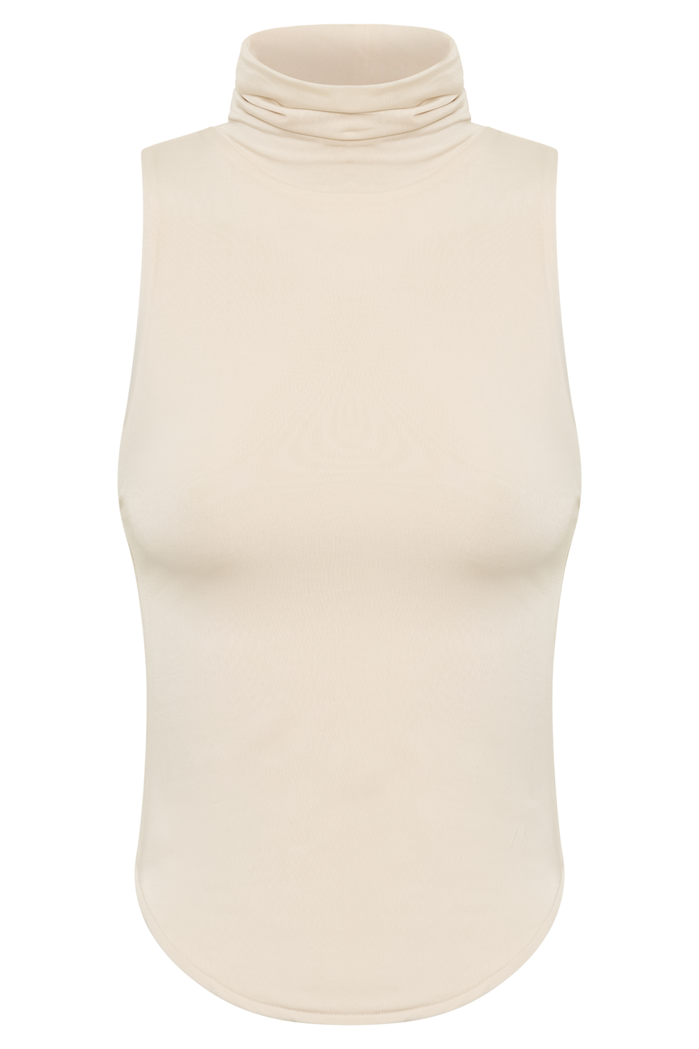 Wren Slinky Turtle Neck Top - Buttercream