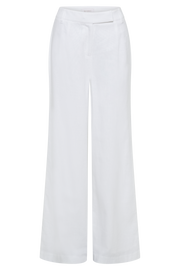 Franca Linen Wide Leg Pant - White