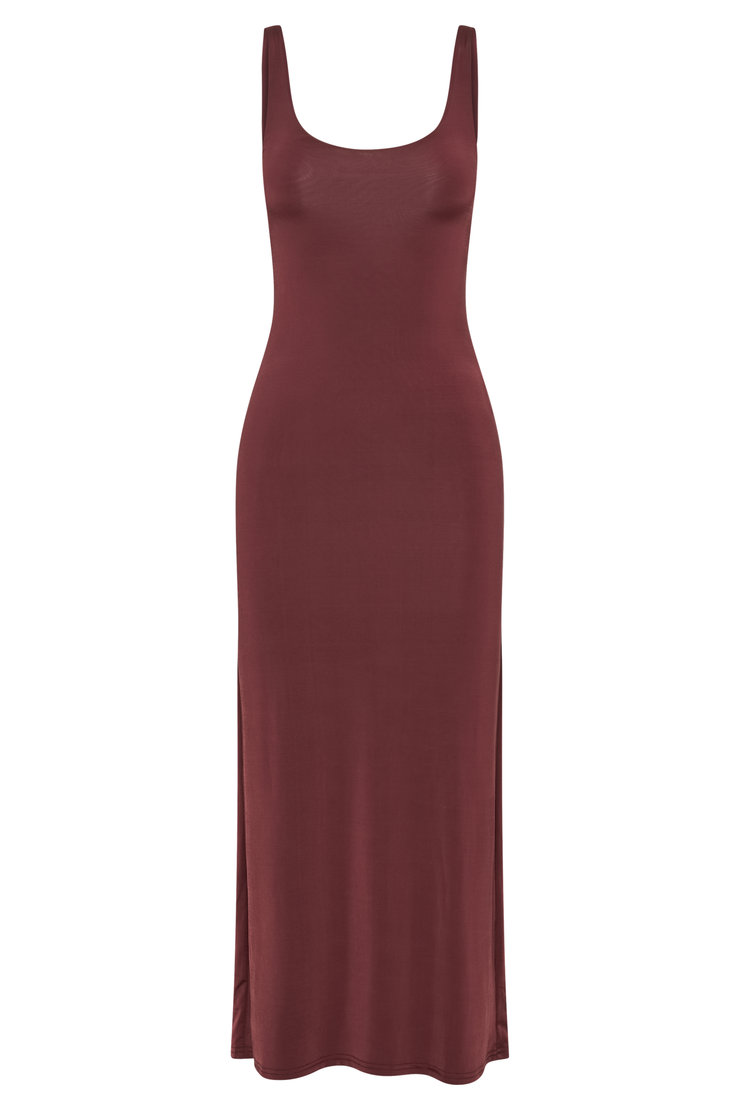 Augustine Slinky Scoop Midi Dress - Wine