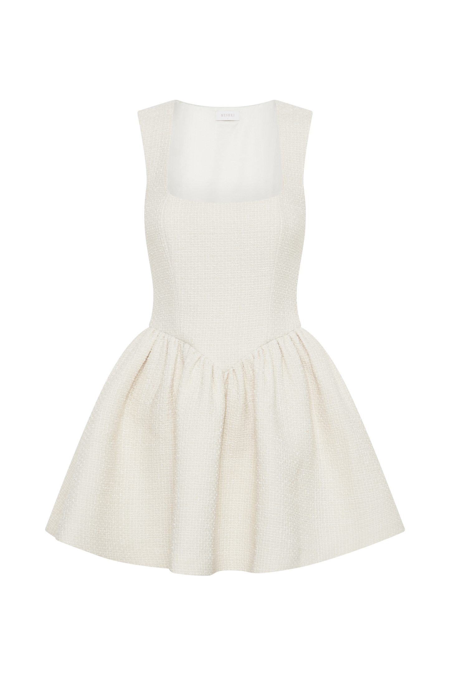 Jennifer Boucle Mini Dress - Ivory