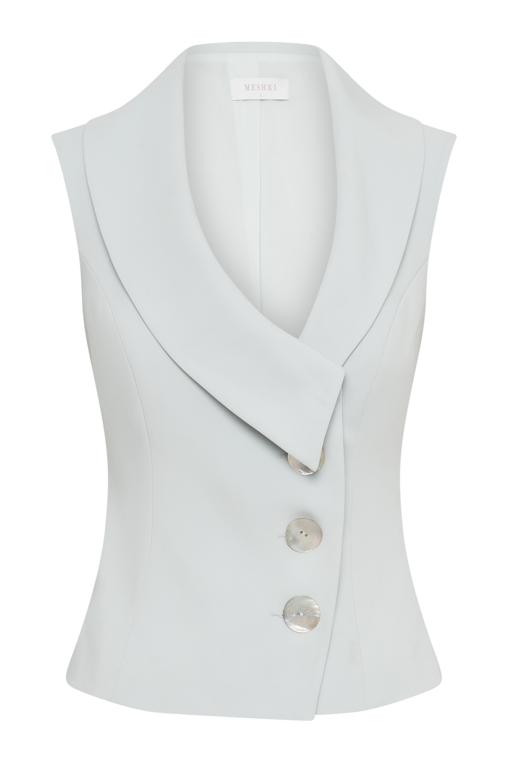 Berkley Suiting Waistcoat With Cowl - Pastel Green