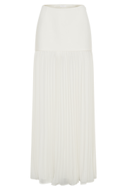 Jillian Pleated Maxi Skirt - Ivory