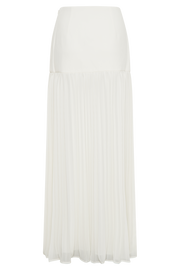 Jillian Pleated Maxi Skirt - Ivory