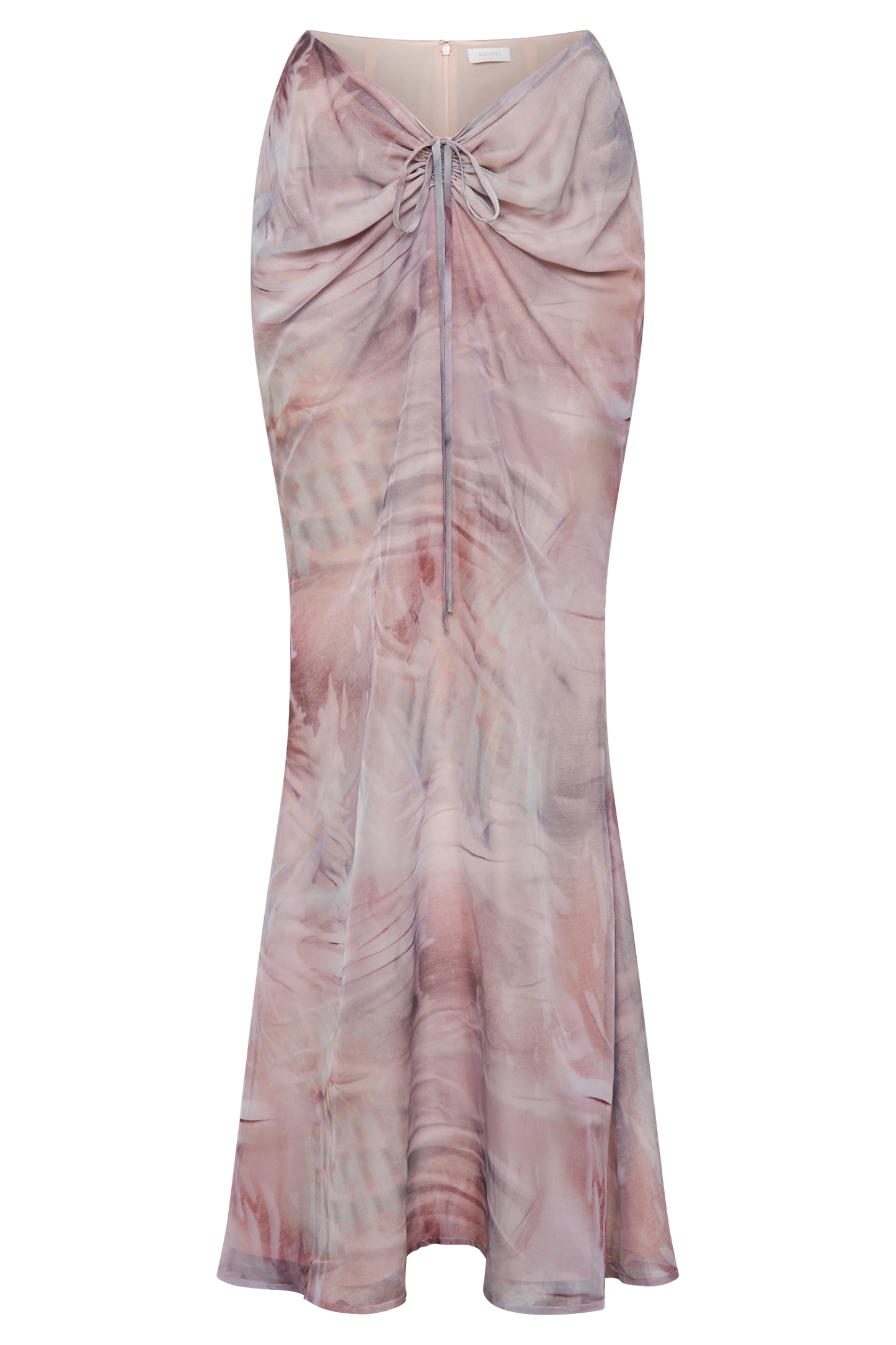 Ursula Ruched Maxi Skirt - Mermaid Shell Print