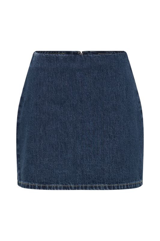 Ellie Denim Mini Skirt - Dark Blue