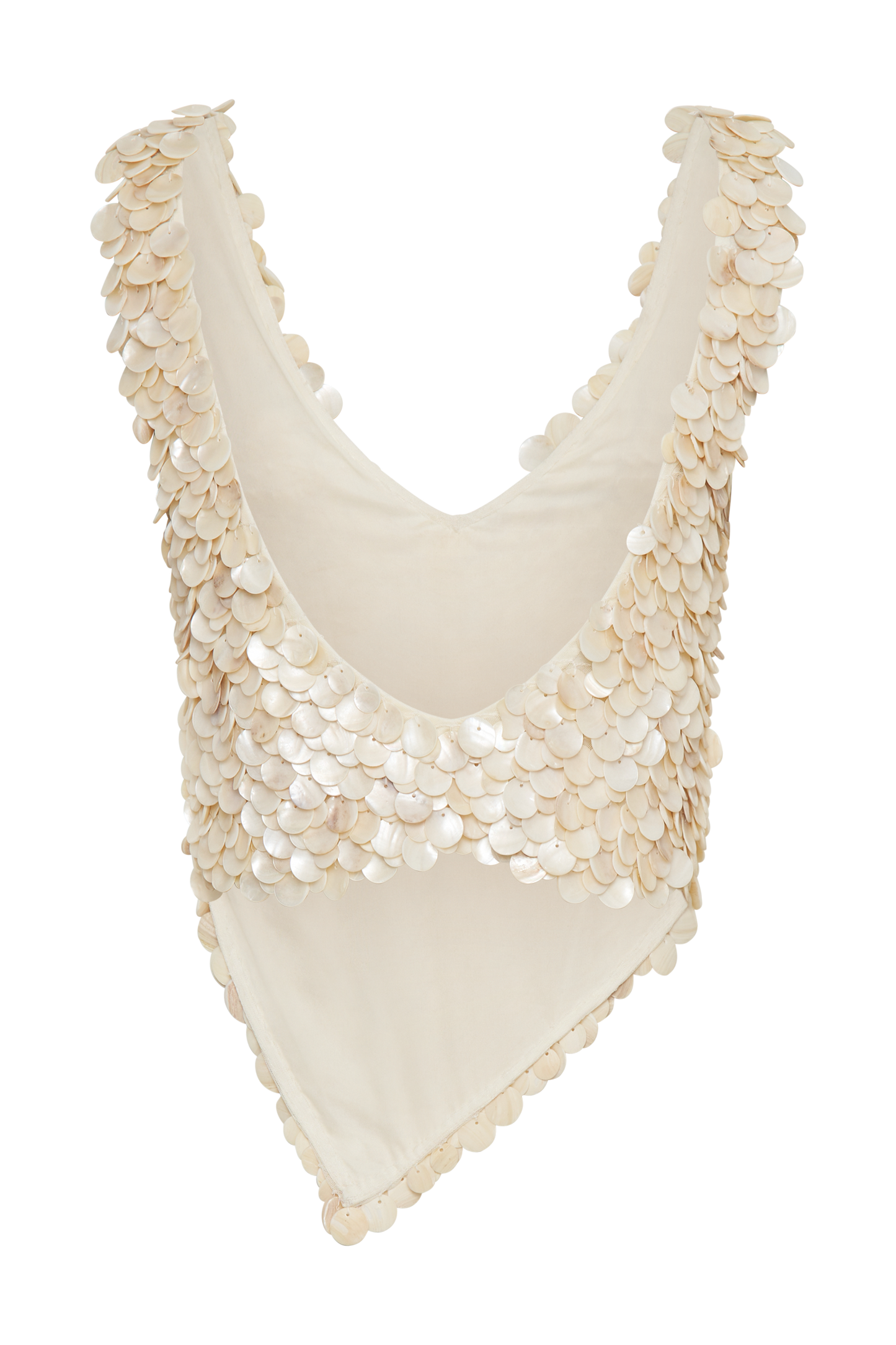 Willow Mother Of Pearl Halter Top - Pearl