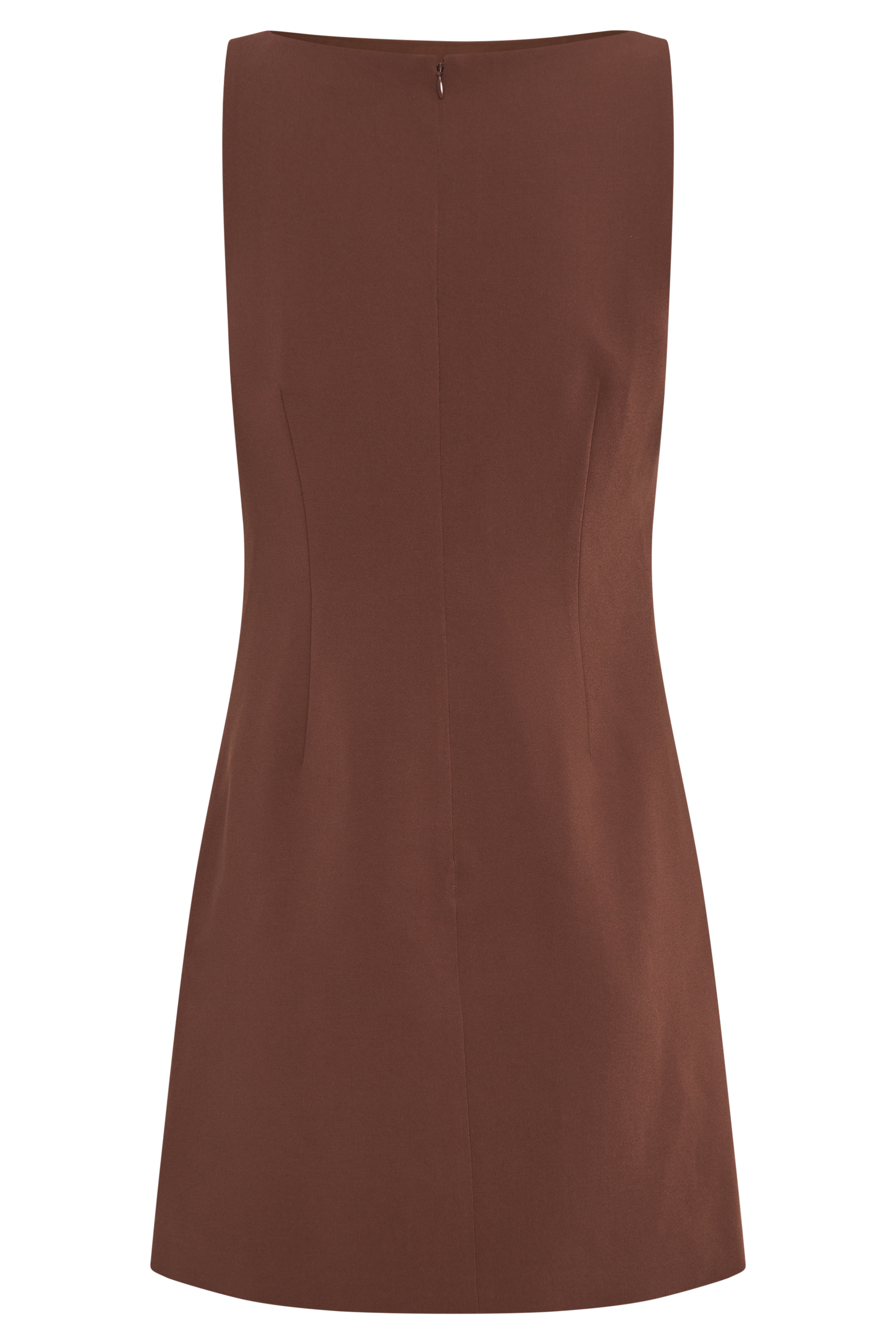 Angela Suiting Mini Dress - Wood