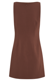 Angela Suiting Mini Dress - Wood