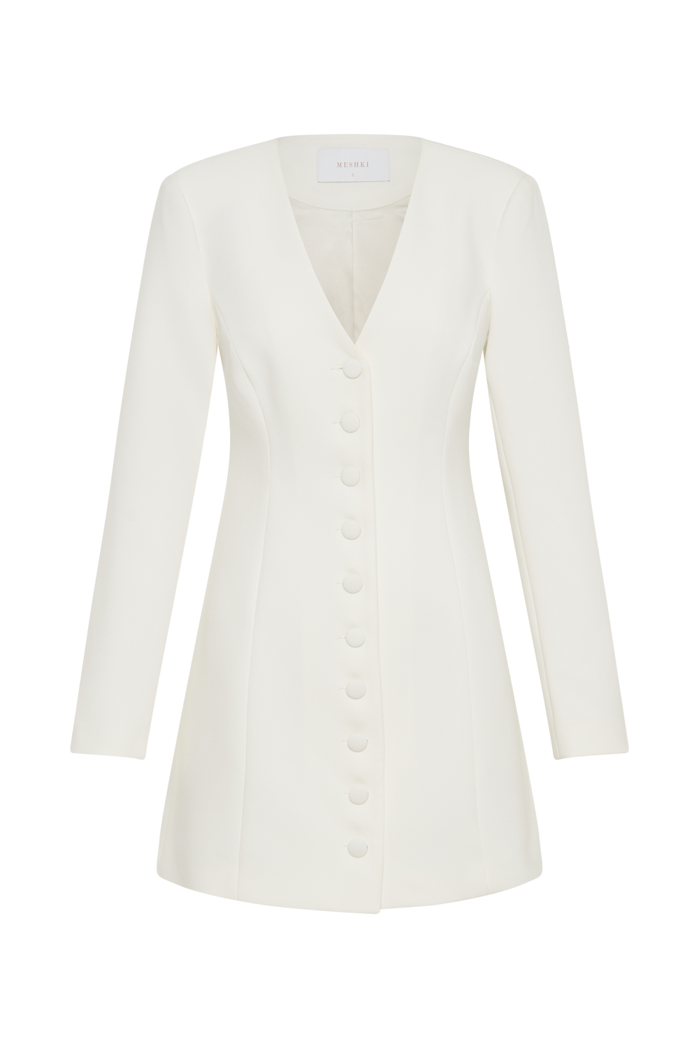 Hurley Long Sleeve Blazer Mini Dress - Ivory