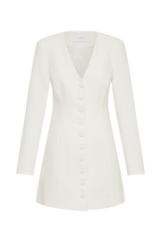 Hurley Long Sleeve Blazer Mini Dress - Ivory