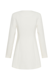 Hurley Long Sleeve Blazer Mini Dress - Ivory