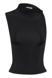 Hadleigh Sleeveless Slinky Top - Black