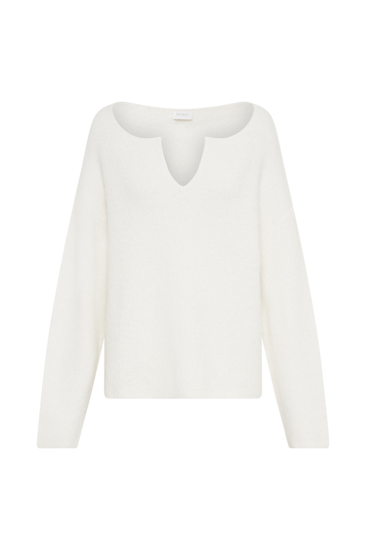 Jenelle Fluffy Oversized Jumper - Ivory