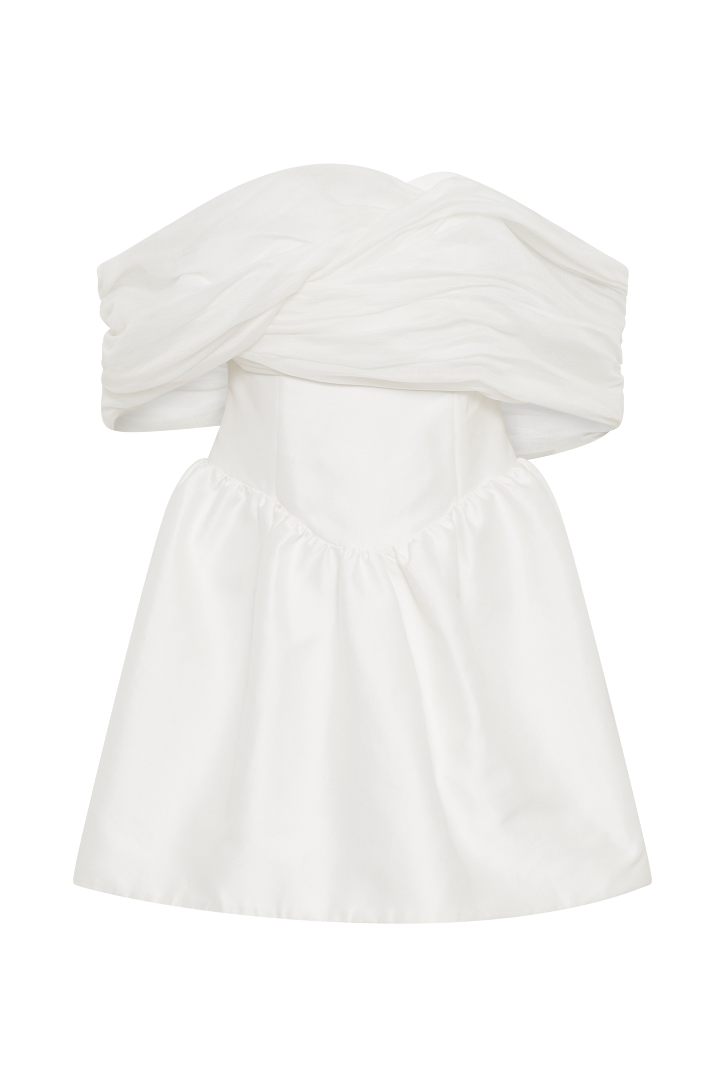 Tessa Structured Mini Dress - White