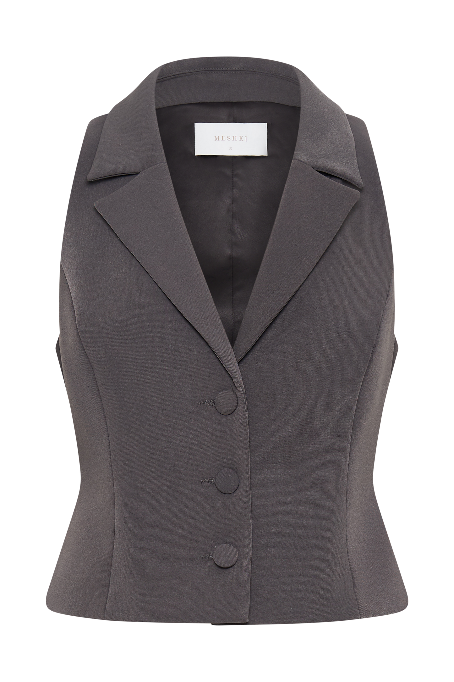 Mura Suiting Vest - Charcoal