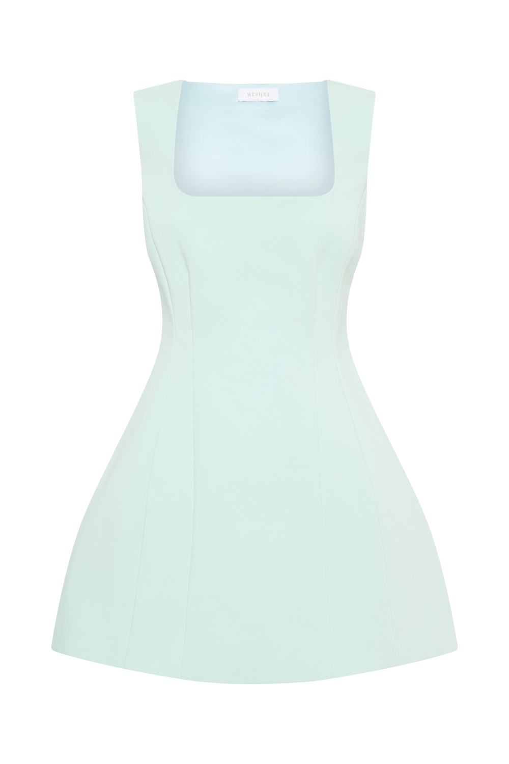 Lysandre Crepe Mini Dress - Ice Blue