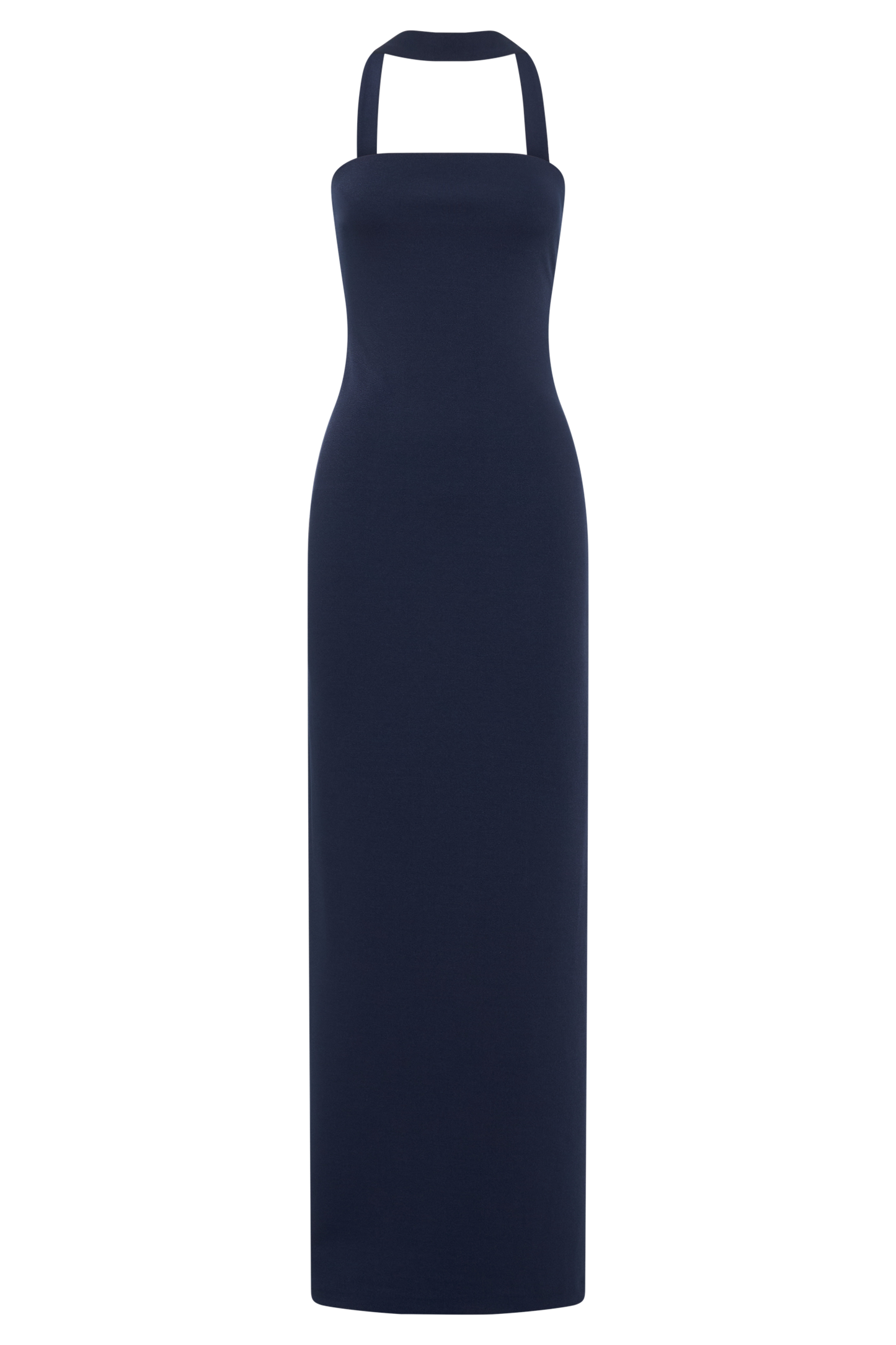 Velma Halter Collar Maxi Dress - Dark Navy