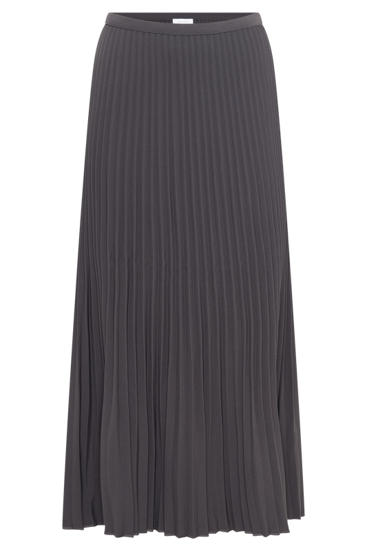 Twyla Pleated Suiting Maxi Skirt - Charcoal