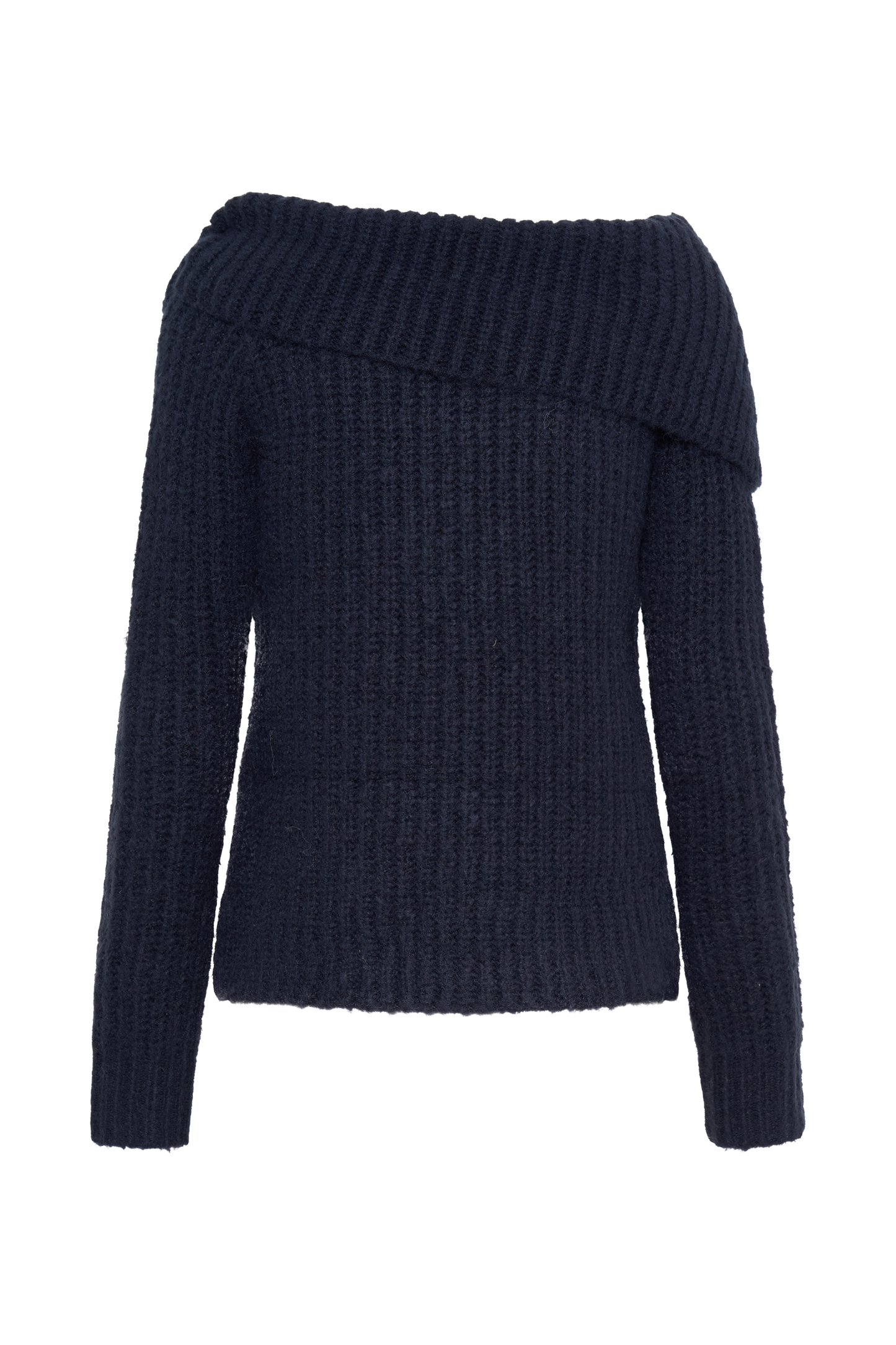 Alicia Off Shoulder Knit Top - Dark Navy