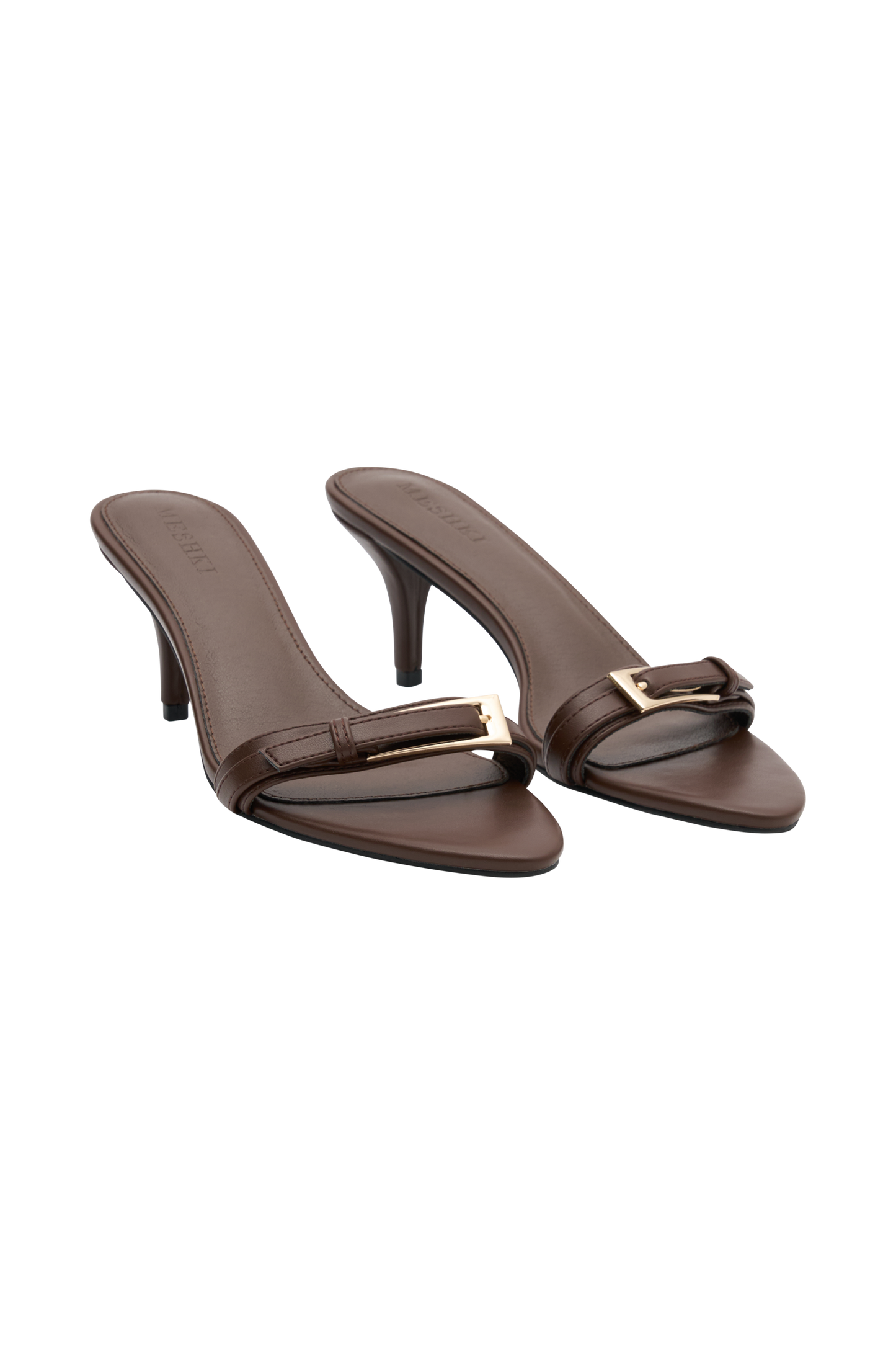 Marieanne Buckle High Heel - Chocolate