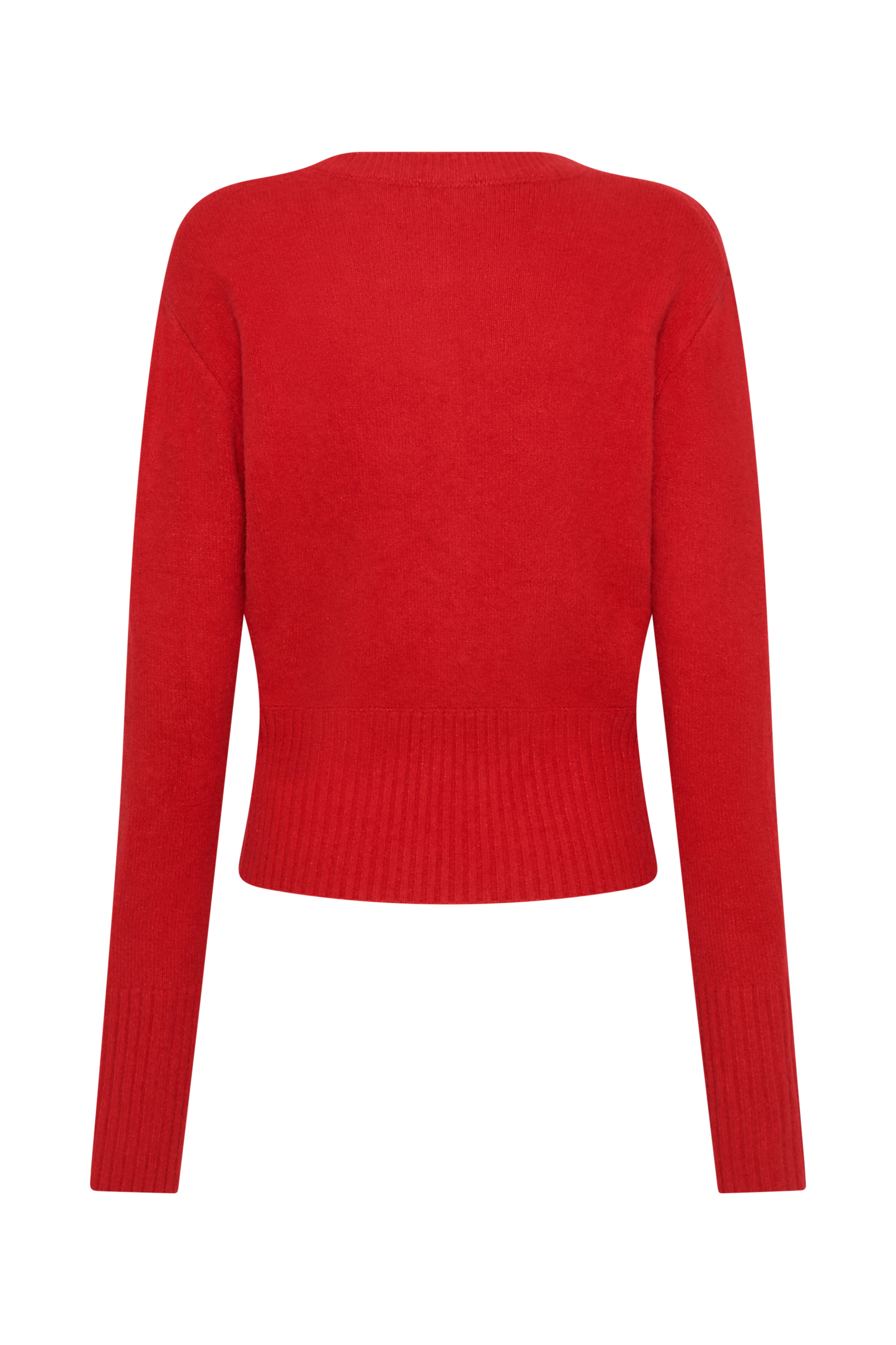 Genevieve Oversized Knit Cardigan - Ruby