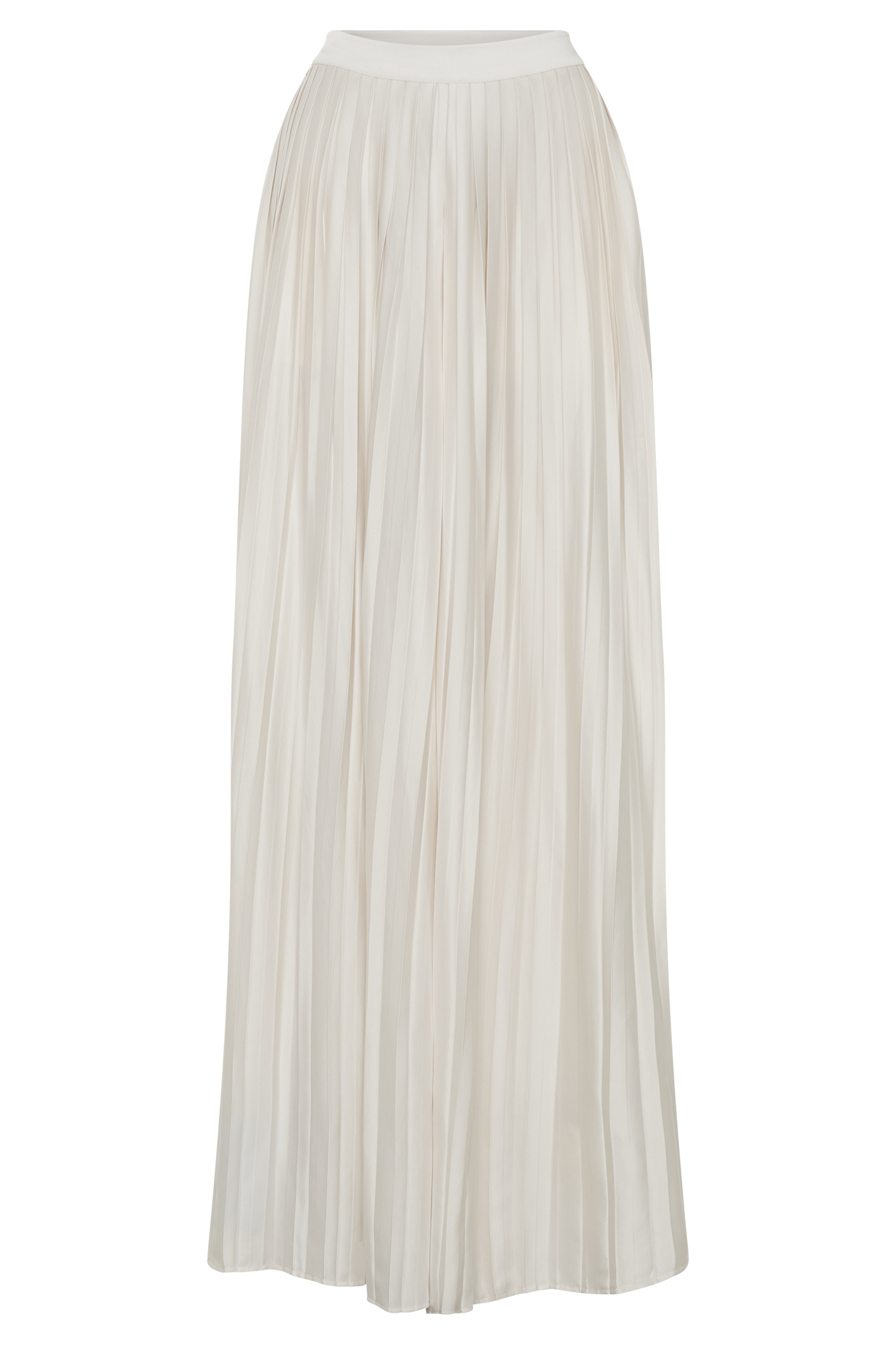 Kennedy Plisse Wide Leg Pants - Ivory