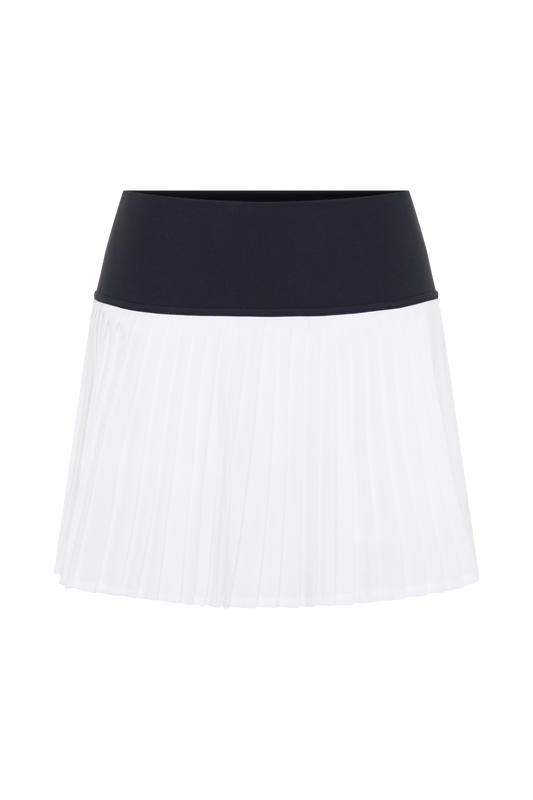 Denver Pleated Active Mini Skirt - Black/White