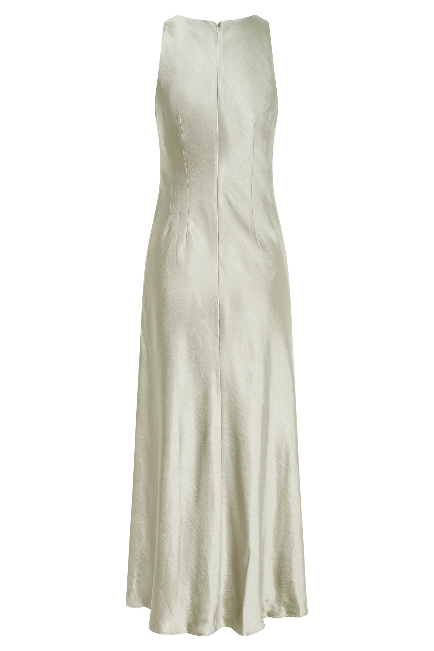 Meghan Satin Maxi Dress - Sage