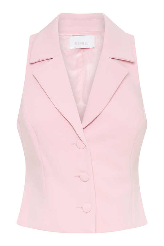 Mura Suiting Vest - Baby Pink