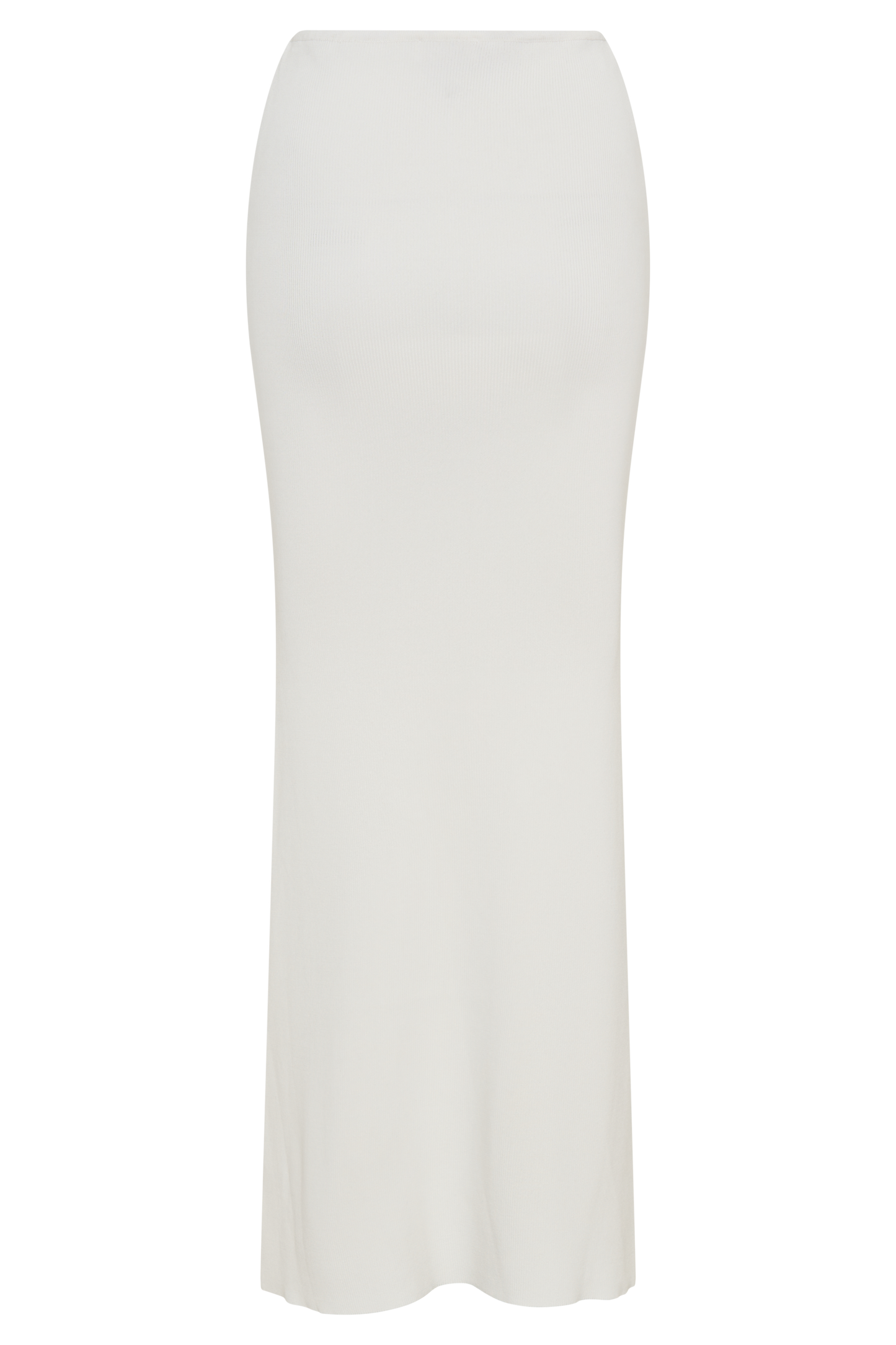 Keaton Fishtail Knit Maxi Skirt - White