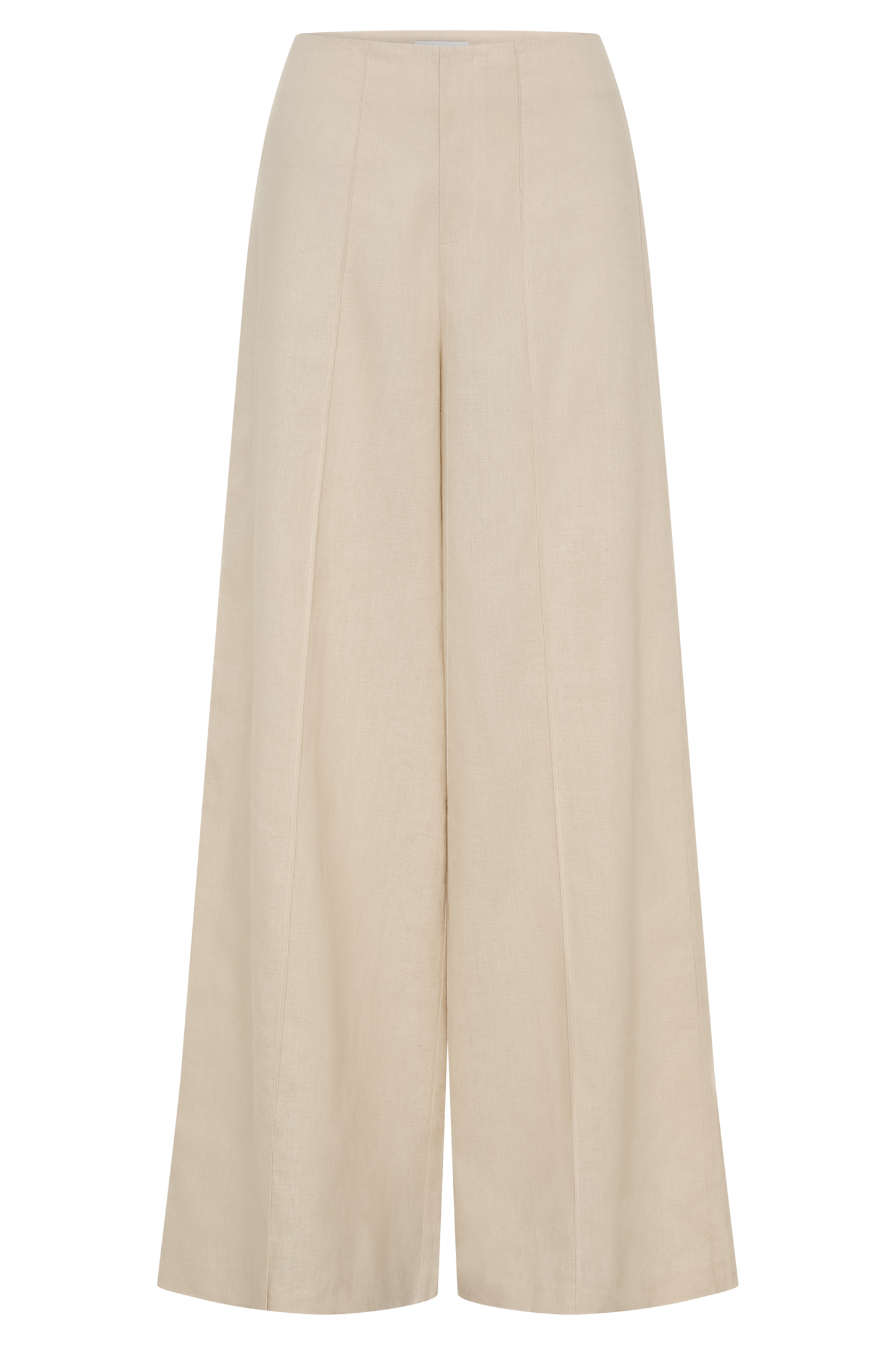 Brandi Linen Straight Leg Pant - Wheat Marle