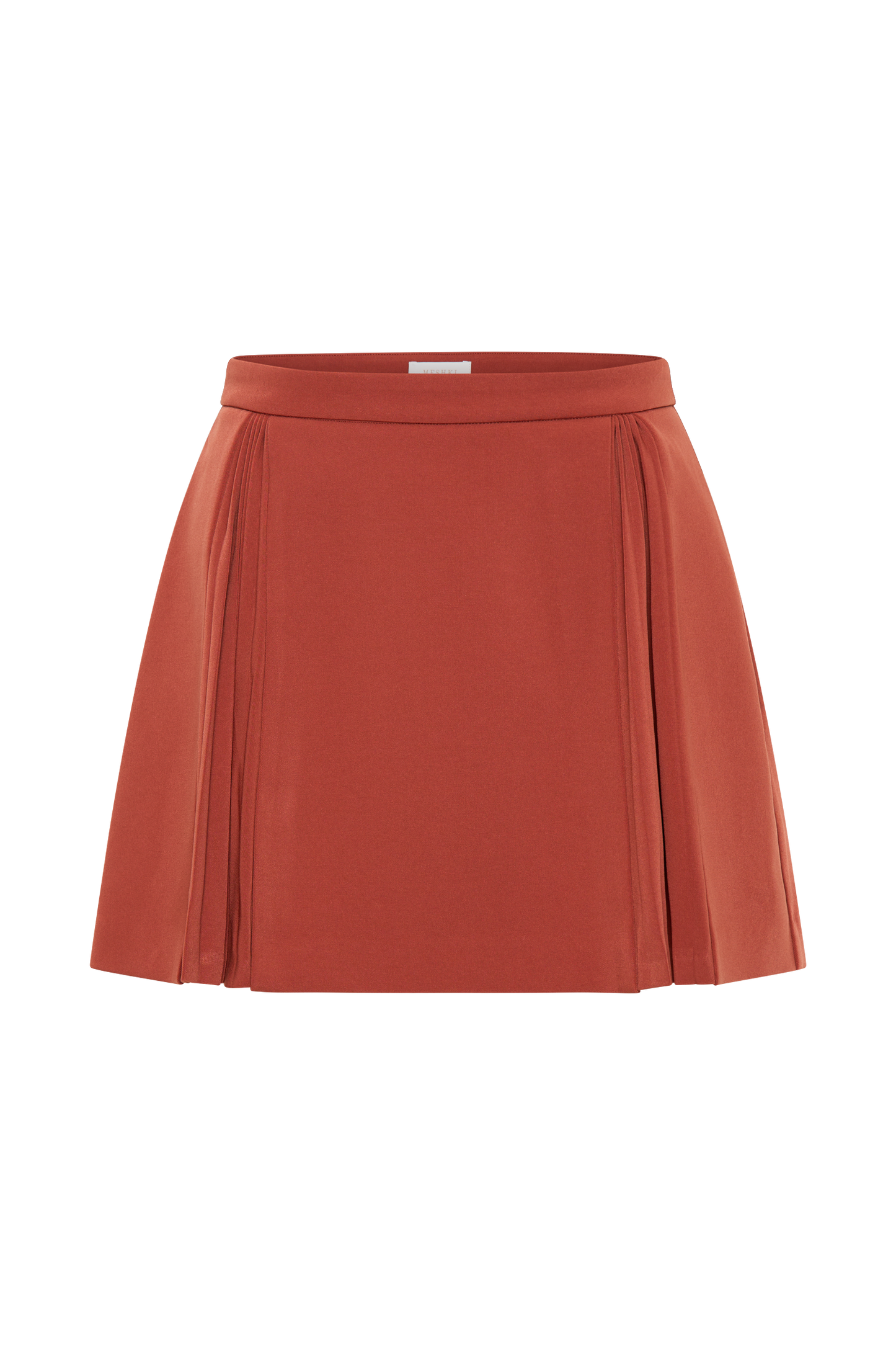 Melinda Mini Skirt With Pleats - Chilli