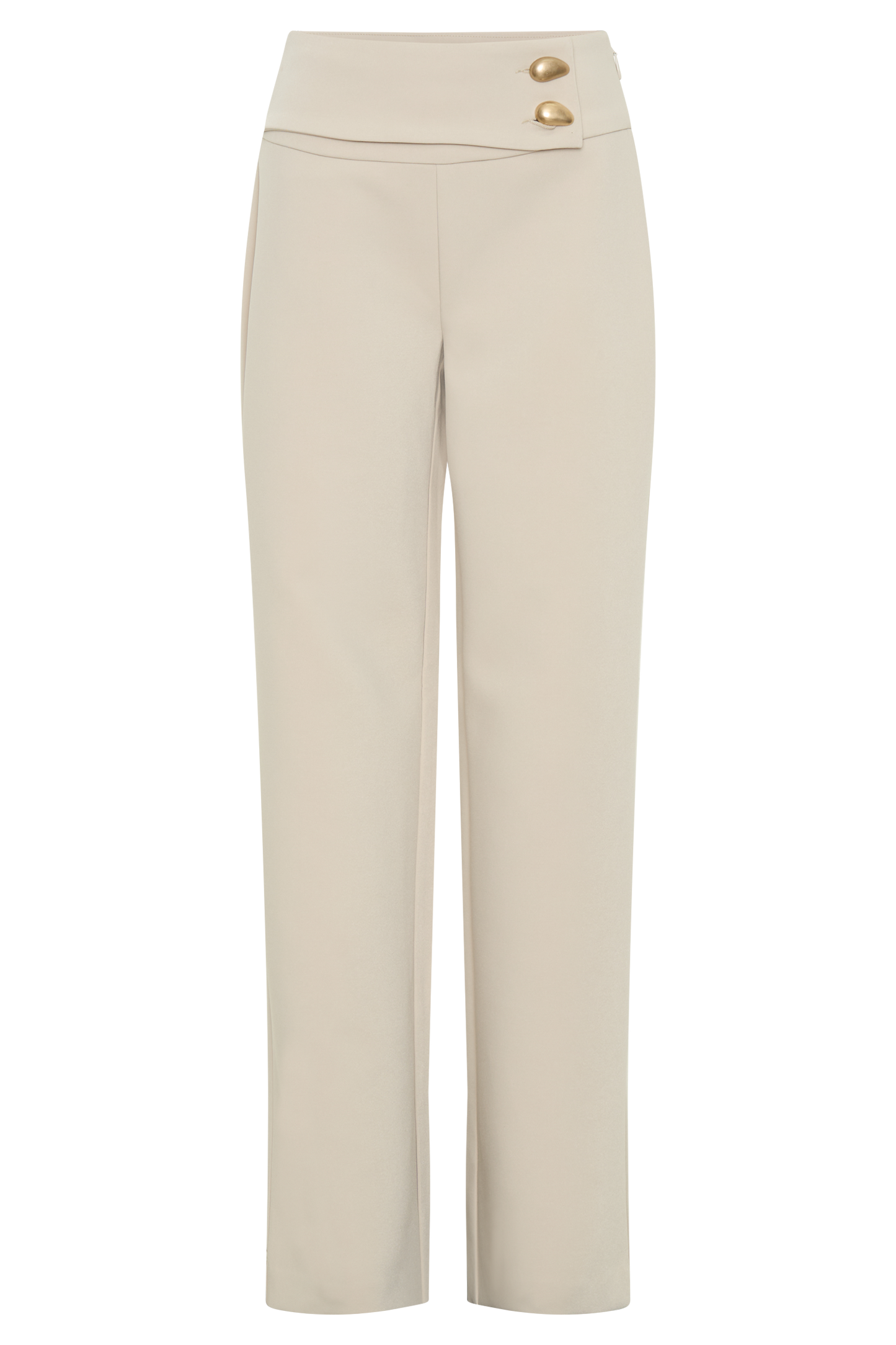 Lindie Straight Leg Suiting Pants - Sand