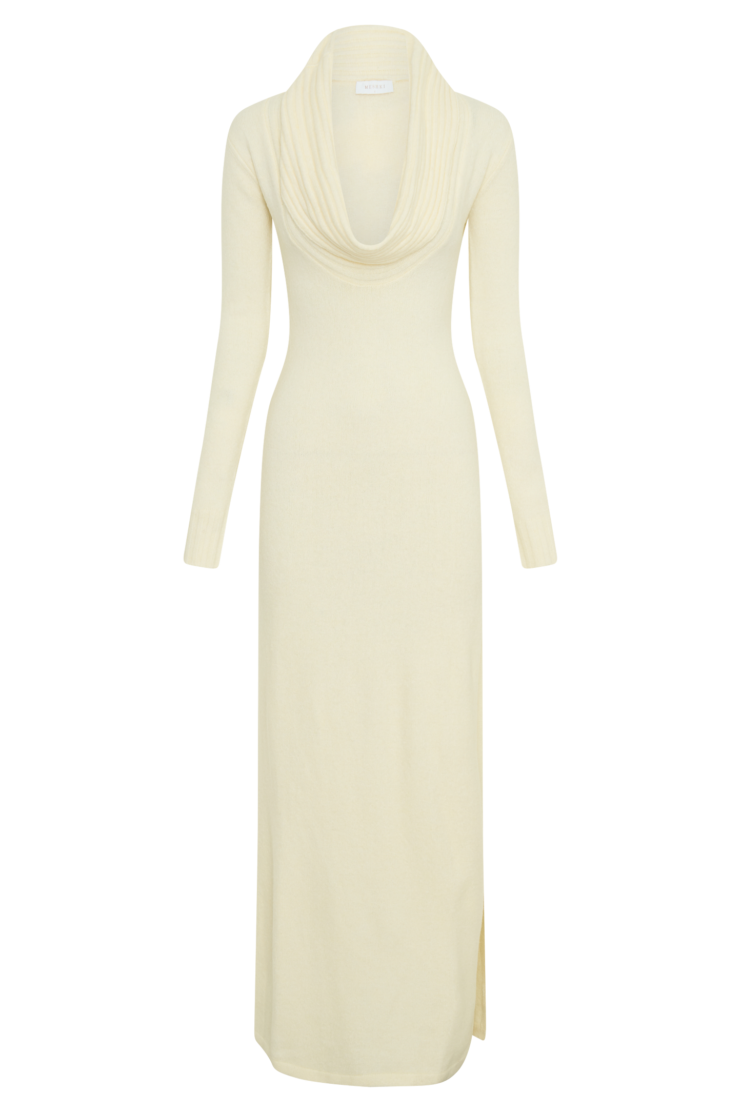 Alessandra Reversible Knit Maxi Dress - Ivory Marle