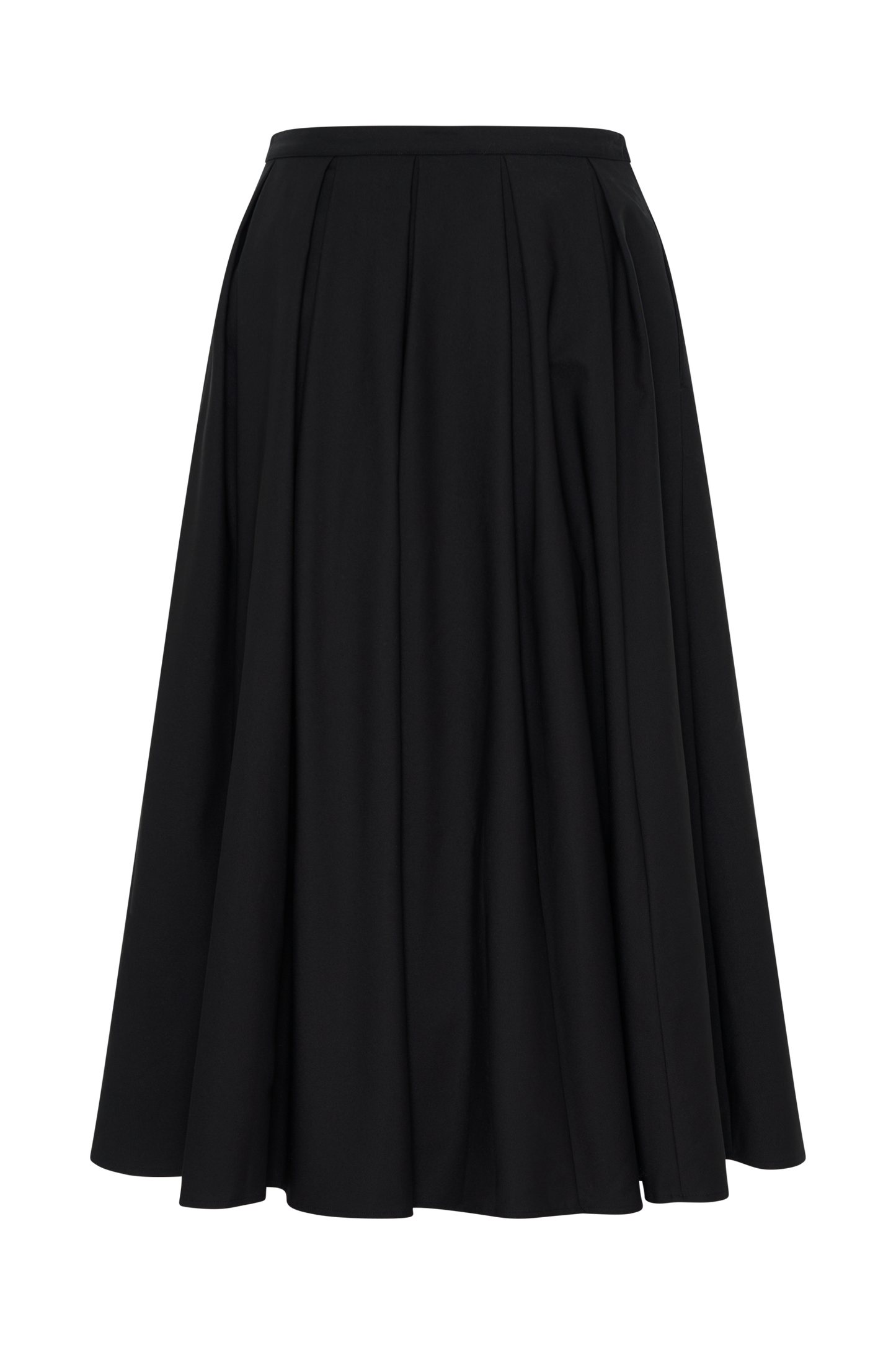 Clarence Linen A-Line Maxi Skirt - Black